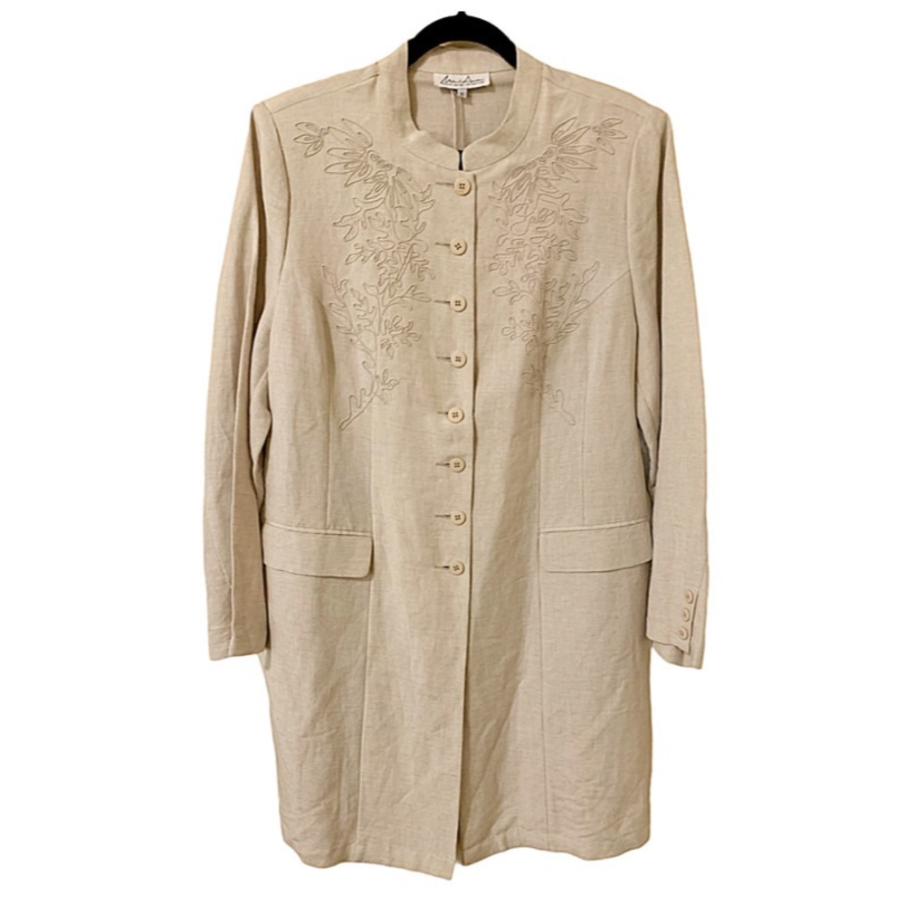 NEW Stunning Michel Antoni Collection Dress Gorgeous Linen Dress Size 16